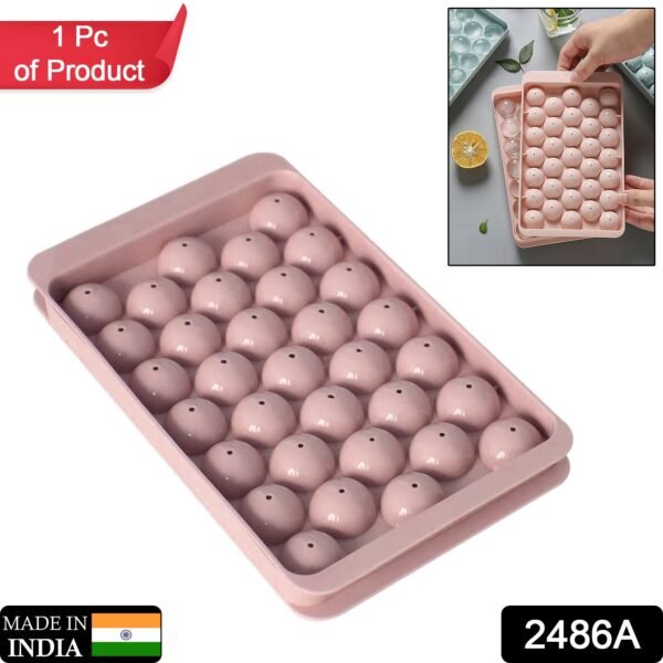 2486A Plastic Round BPA Free Reusable Ice Cube Ice Ball Mold/Lollipop Candy Maker