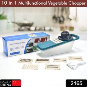 2165 Multifunctional Vegetable Slicer Cutter Onion and Potato Slicer cutter with 6blades and 1 peeler