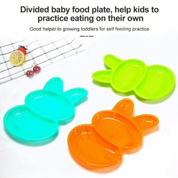 7101 Rabbit Shape Dish 6 pcs For Kids (multicolor)