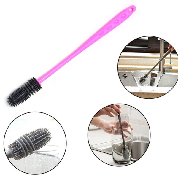 6198 Long Bottle Cleaning Brush for Washing Water Bottle, Narrow Neck Containers