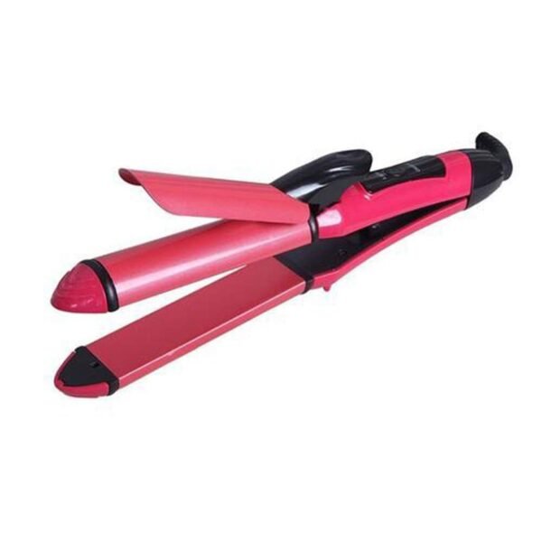 0385 2 in 1 Hair Straightener and Curler Machine For Women | Curl & Straight Hair Iron