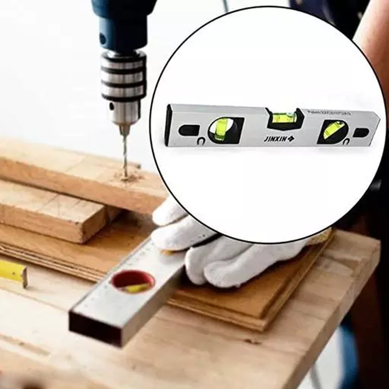 03_74995ca2-f317-4d2c-9f78-bbdc44294410 1650 Spirit Level Carpenter's Level Magnetic Carpenter's Level Overhead Viewing Slot for Levelling, Furniture & Construction