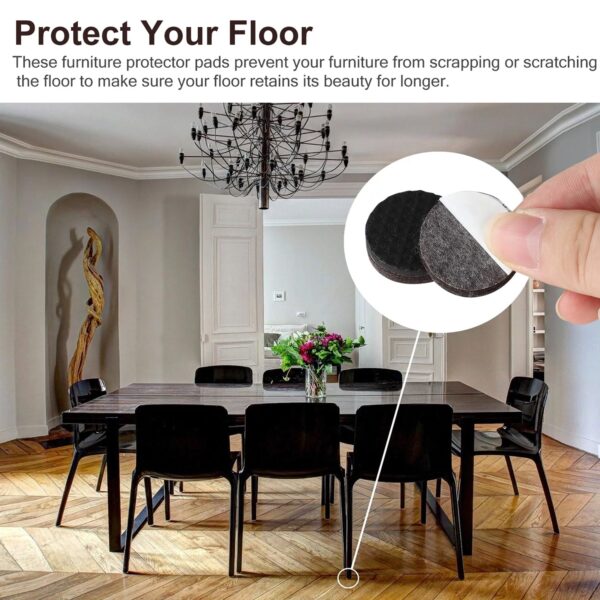 9030A FURNITURE PAD ROUND  FELT PADS FLOOR PROTECTOR PAD FOR HOME & ALL FURNITURE USE