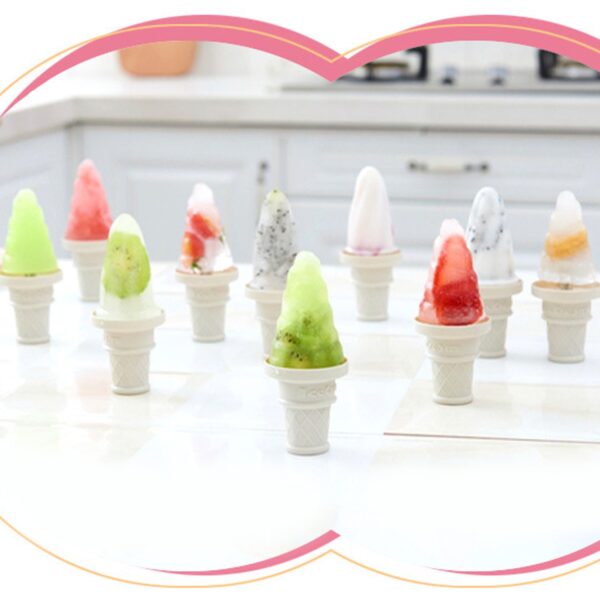 6304 6 Pc Ice Cream Mold used for making ice-creams in all kinds of places including restaurants and ice-cream parlours etc.