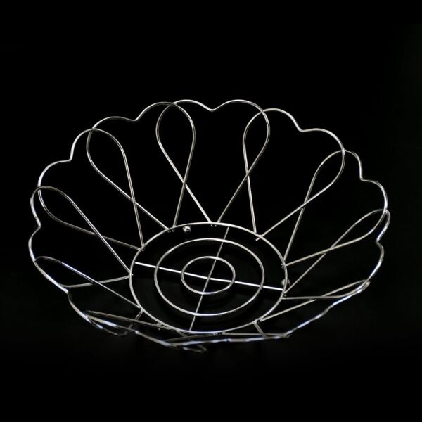 5122 Stainless Steel Fruit Basket (Flower) Fruit Bowl Basket