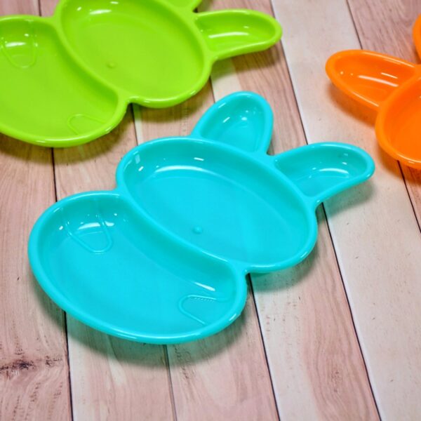 7101 Rabbit Shape Dish 6 pcs For Kids (multicolor)