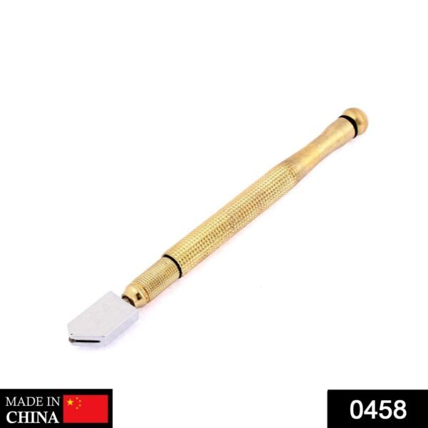 0458 Metal Glass Cutter, Gold