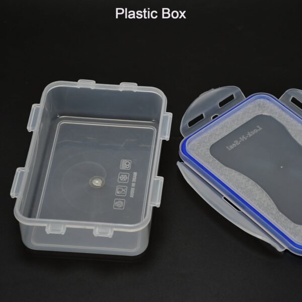 7070 Multipurpose Air Tight 4 Side Lock Food Grade Lunch Box With Small Square Container