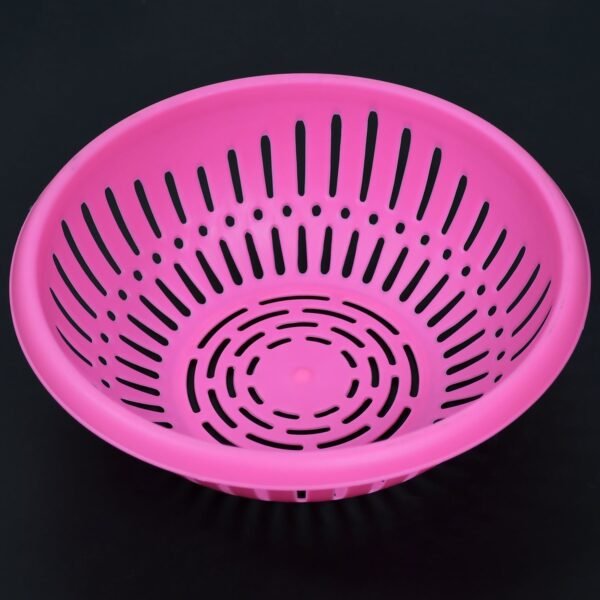 5245 Round Unbreakable Plastic Basket with Handle, Organizers & Storage Basket for Fish, Fruit, Vegetable, Multipurpose Use ( MOQ = 10 )