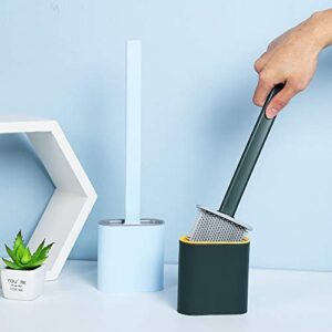 1410L Silicone Toilet Brush/ Flexible Soft Bristle Brush with Quick Dry Holder Cleaning Brush for Toilet Accessories ( Without Sticker & Box )