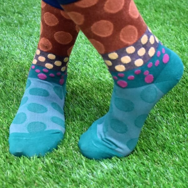 7302 Ladies Printed Socks Breathable Thickened Classic Simple Soft Skin Friendly (Moq :-3), Moja