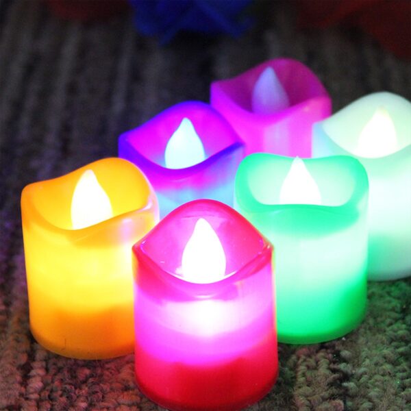 6425 24Pcs Festival Decorative - LED Tealight Candles | Battery Operated Candle Ideal for Party, Wedding, Birthday, Gifts (Multi Color)