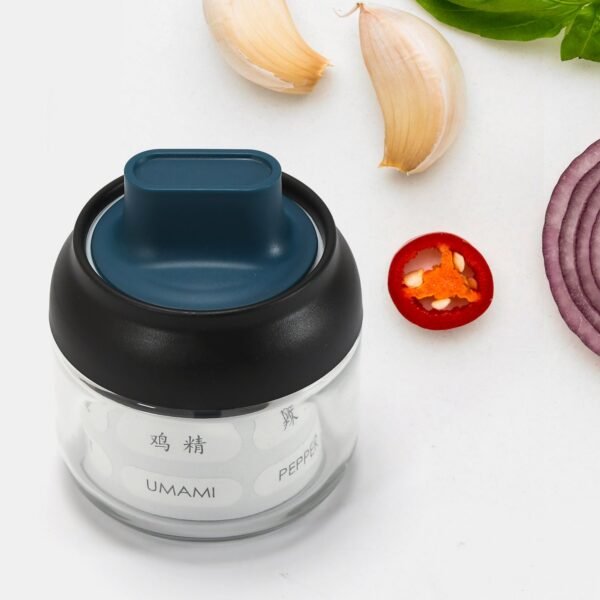 5219 Spice Jar Sealed Spoon Cover Integrated Design with Spoon for Kitchen