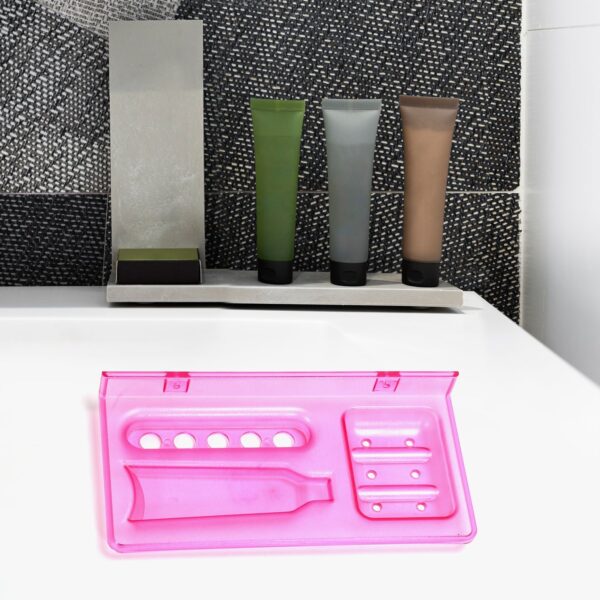 7645 3in1 Soap And Tubedish Tray For Bathroom