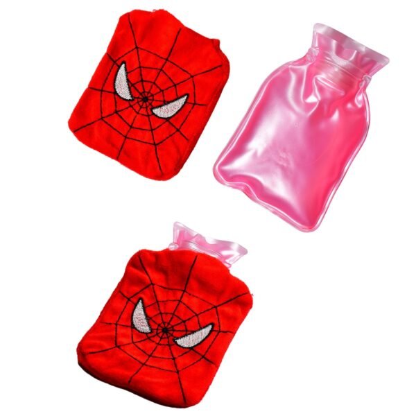 6508 Spiderman small Hot Water Bag with Cover for Pain Relief, Neck, Shoulder Pain and Hand, Feet Warmer, Menstrual Cramps.
