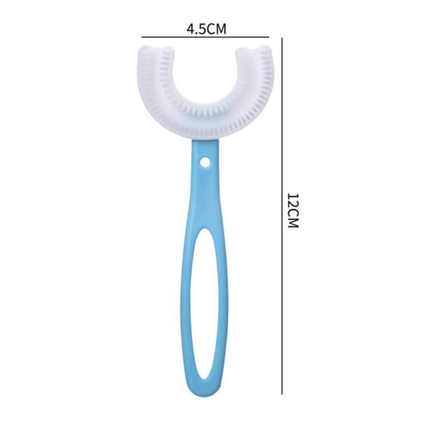 4773 Kids U Shaped Large Tooth Brush used in all kinds of household bathroom places for washing teeth of kids, toddlers and childrenâ€™s easily and comfortably.