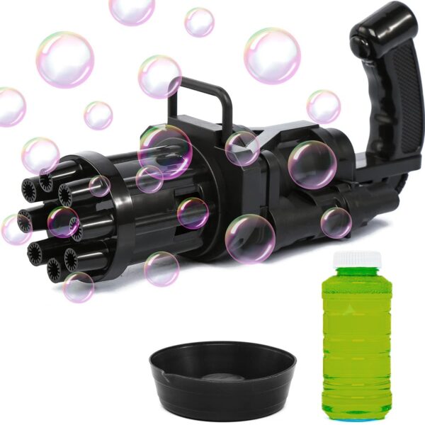 8028  8-Hole battery operated Bubbles Gun Toys for Boys and Girls (1Pc Only)