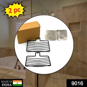 9016 Wall Mount 2 Pc Soap Rack used in all kinds of places household and bathroom purposes for holding soaps.