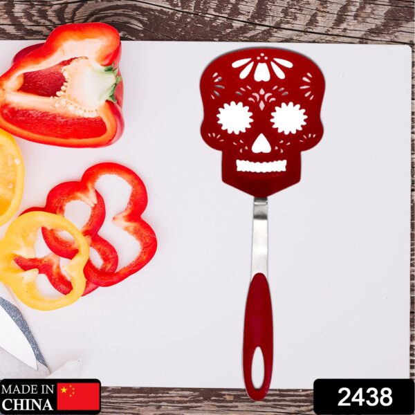 2438 SKULL PATTERN ATTRACTIVE TURNER FOR COOKING, TURNER/FOR DOSA, ROTI, OMLETTE, PARATHAS