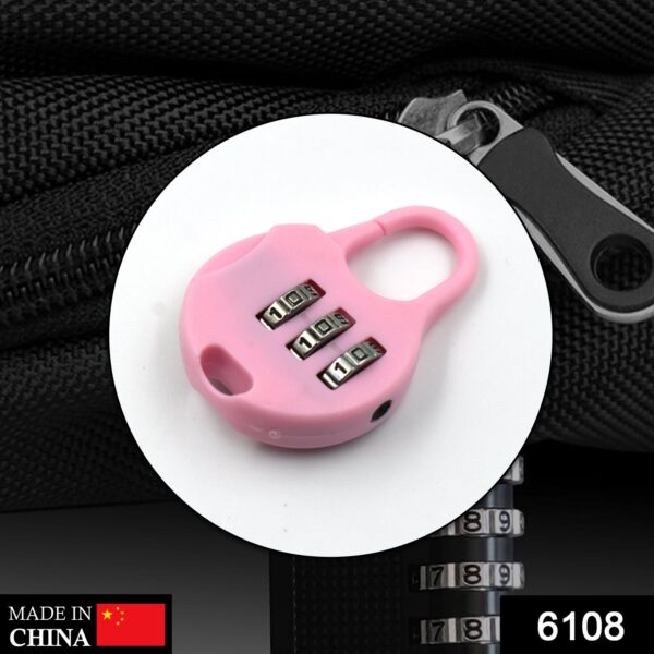 6108 3 Digit Zipper Lock and zipper tool used widely in all security purposes of zipper materials.