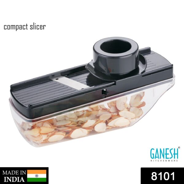 8101 Ganesh Plastic Vegetable Slicer Cutter, Black