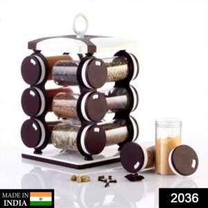 2036 Spice jar Set - Food Grade Plastic 12pcs Spice jar