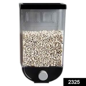 2325 Wall Mounted Cereal Dispenser Tank Grain Dry Food Container (1500ML) (Multicolour)