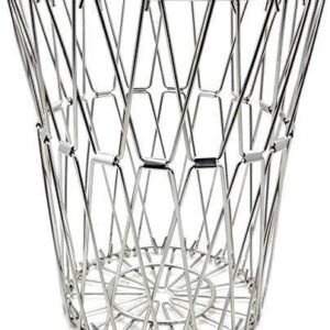 3040 Multipurpose Fruit Basket Stainless Steel Wire Bowl Foldable Basket for Vegetable / Fruits / Dining