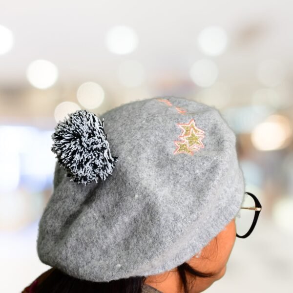 6331 Unisex Beret Winter Cap Hat (1Pc)