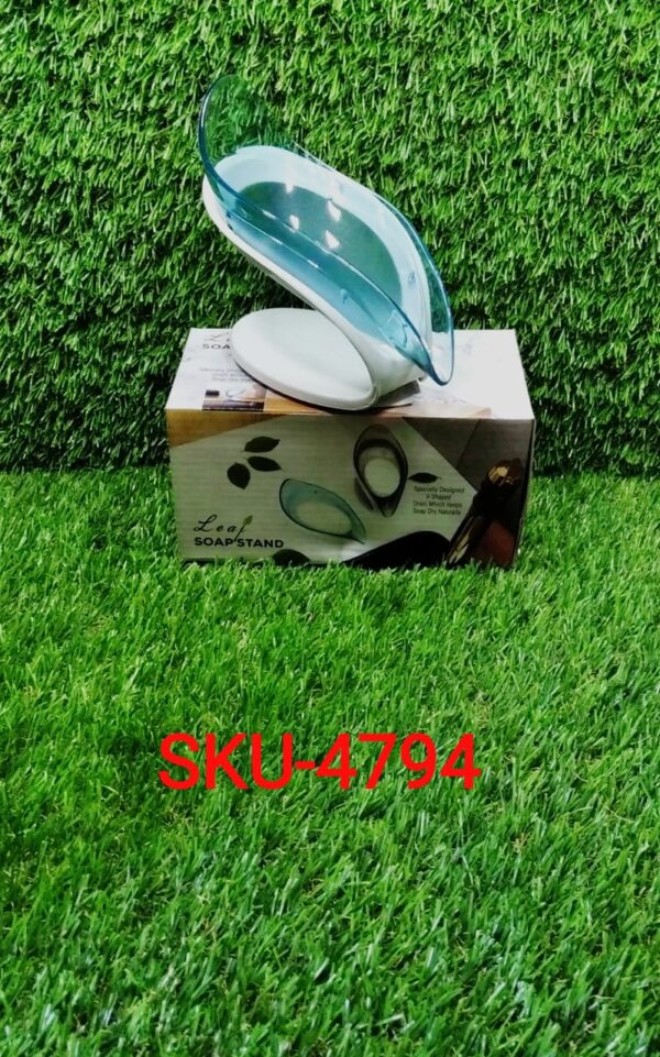 4794 New Leaf Soap Box used in all kinds of household and bathroom places as a soap stand and case.