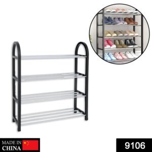 9106 4 Shelves Shoe Rack , Chappal Stand