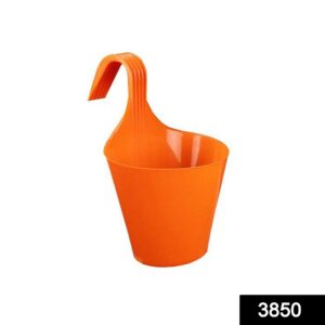 3850 Plastic Hanging Planter Pot, Multicolour