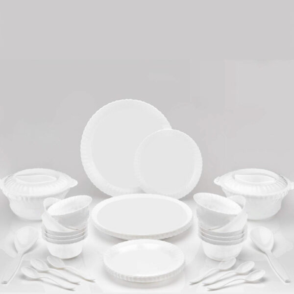 2182 Light Weight Plastic Dinner Set of 36 Pieces